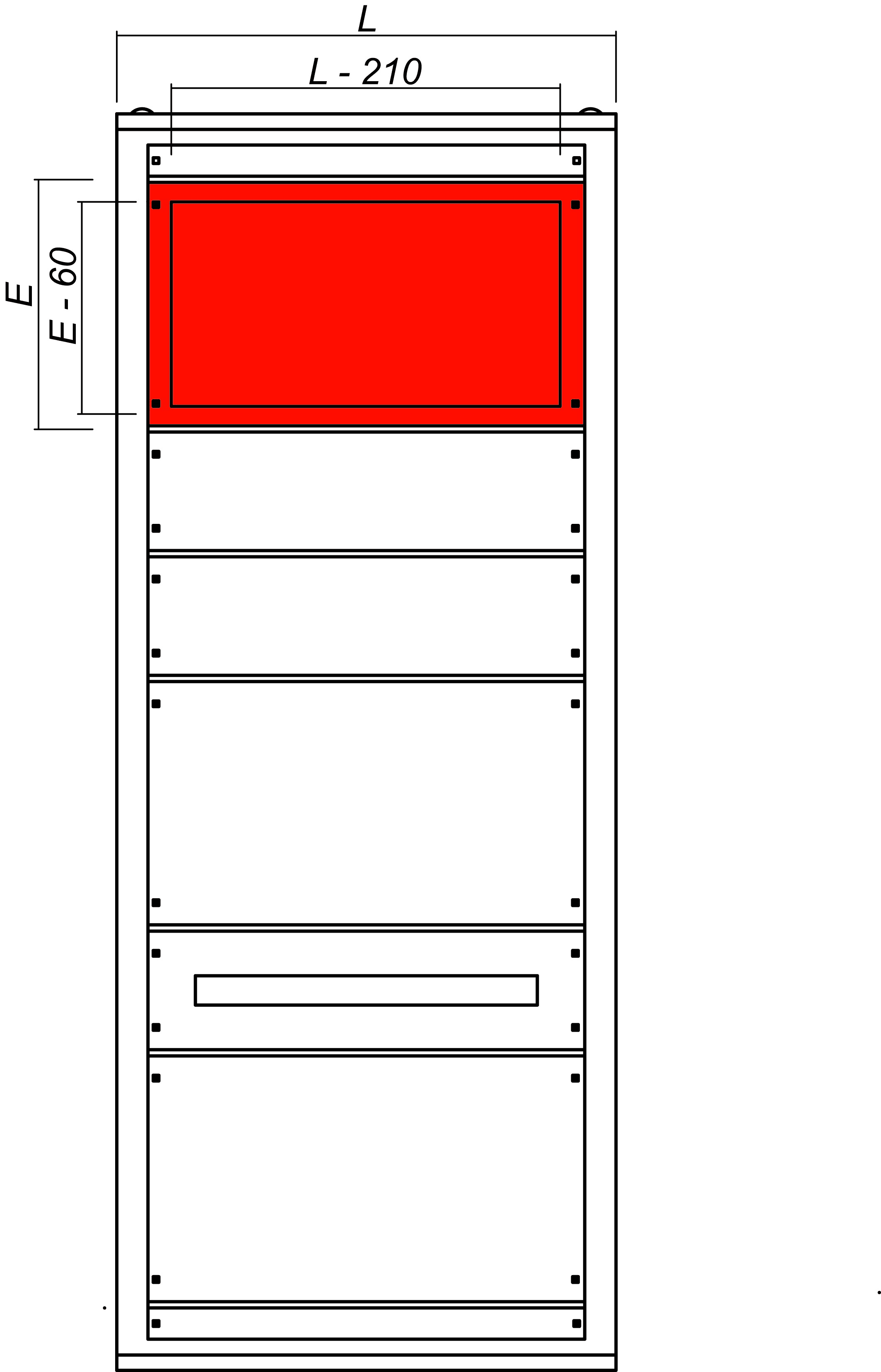 DKC-RAMBLOCK RMBR5PA6060 PANNELLO MOD.ARRETRAMENTO 600X600