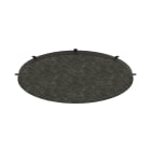 NOVALUX SPA - NOX109907.30 PANNELLO ACUSTICO HALOS CARBONE Pannello fonoassorbente completo di staffe in acciaio da installare su HALOS 962 emissione diretta.