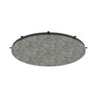 NOVALUX SPA - NOX109907.31 PANNELLO ACUSTICO HALOS COMFORT GREY Pannello fonoassorbente completo di staffe in acciaio da installare su HALOS 962 emissione diretta.