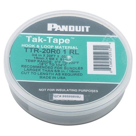 PANDUIT PANTTR-20R0 THE TAK-TAPE HOOK AND LOOP CABLE ROLL IS