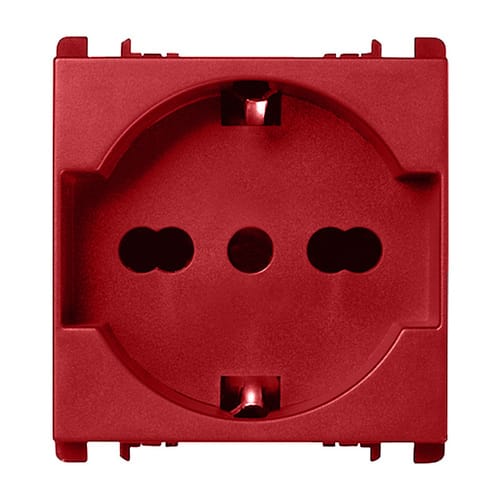 URMET SPA UTD10310N/2.R PRESA P40 2P+T 16A 250V ROSSO
