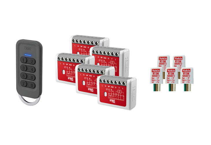 URMET SPA - UTD1054/16 KIT 5 TAPPARELLE+TLC8 GAMMA UP