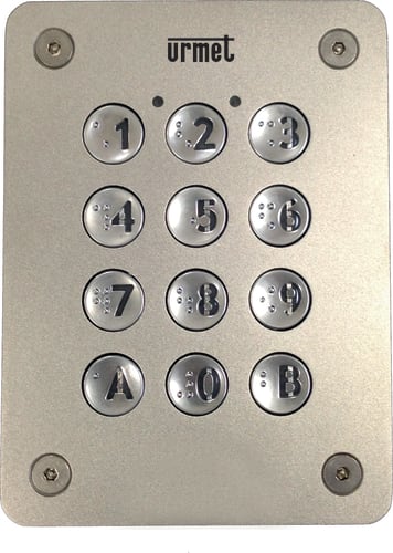 URMET SPA UTD1088/48 PERIFERICA C/TASTIERA ACCIAIO