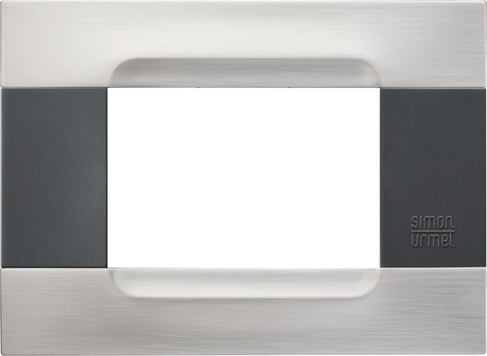 URMET SPA UTD10903.91 PLACCA MET NICKEL ACCIAIO 3M