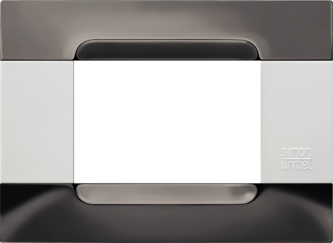 URMET SPA - UTD10903.B.92 PLACCA MET NICKEL NERO 3M