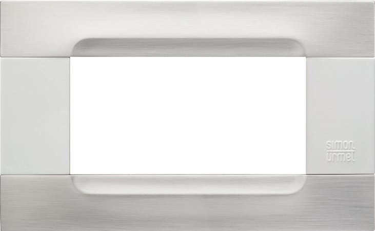 URMET SPA - UTD10904.B.91 PLACCA MET NICKEL ACCIAIO 4M