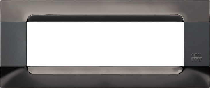 URMET SPA - UTD10907.92 PLACCA MET NICKEL NERO 7M