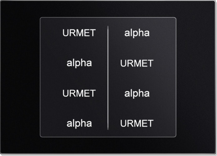 URMET SPA UTD1168/51 MODULO REP NOMI ALPHA NERO