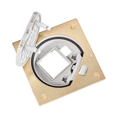 URMET SPA - UTD12066/EU-23.OT PORTAMEC.VUOTO K45+RJ45 OTTONE