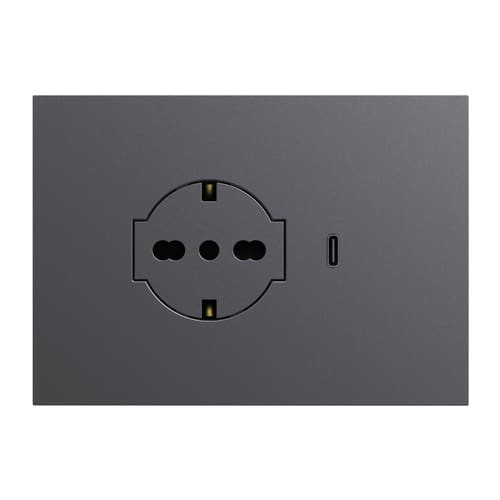 URMET SPA - UTD27850.TT KIT P40 CLEAN+USB 3.0 A+C TITANIO