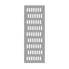 DKC-RAMBLOCK - RMBRZPCDE2060 Pannello porta connettori per armadi CQE, dimensioni 2000 x 600 mm (AxL)