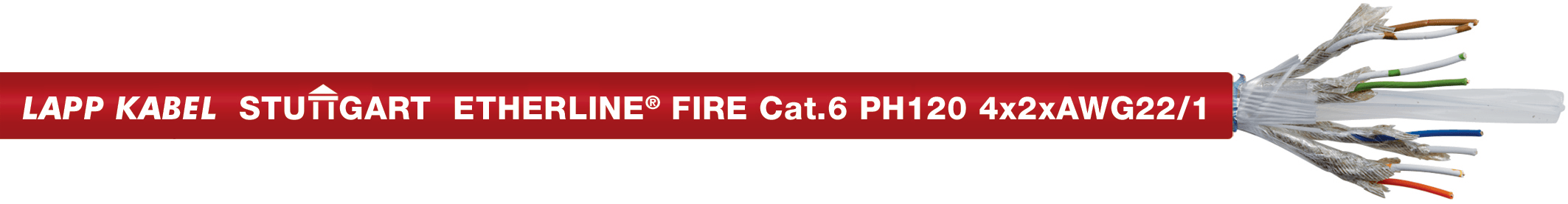 LAPP ITALIA SRL LPP2170913 ETHERLINE FIRE CAT.6 PH120 4X2X22/1 AWG