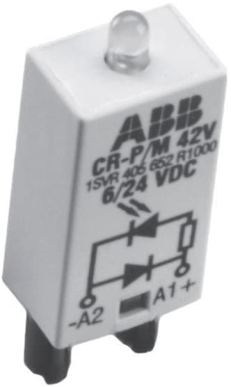 ABB SPA - ABBER 947 2 CR-P/M62D LED ROSSO + VAR 24-60 VCA/CC