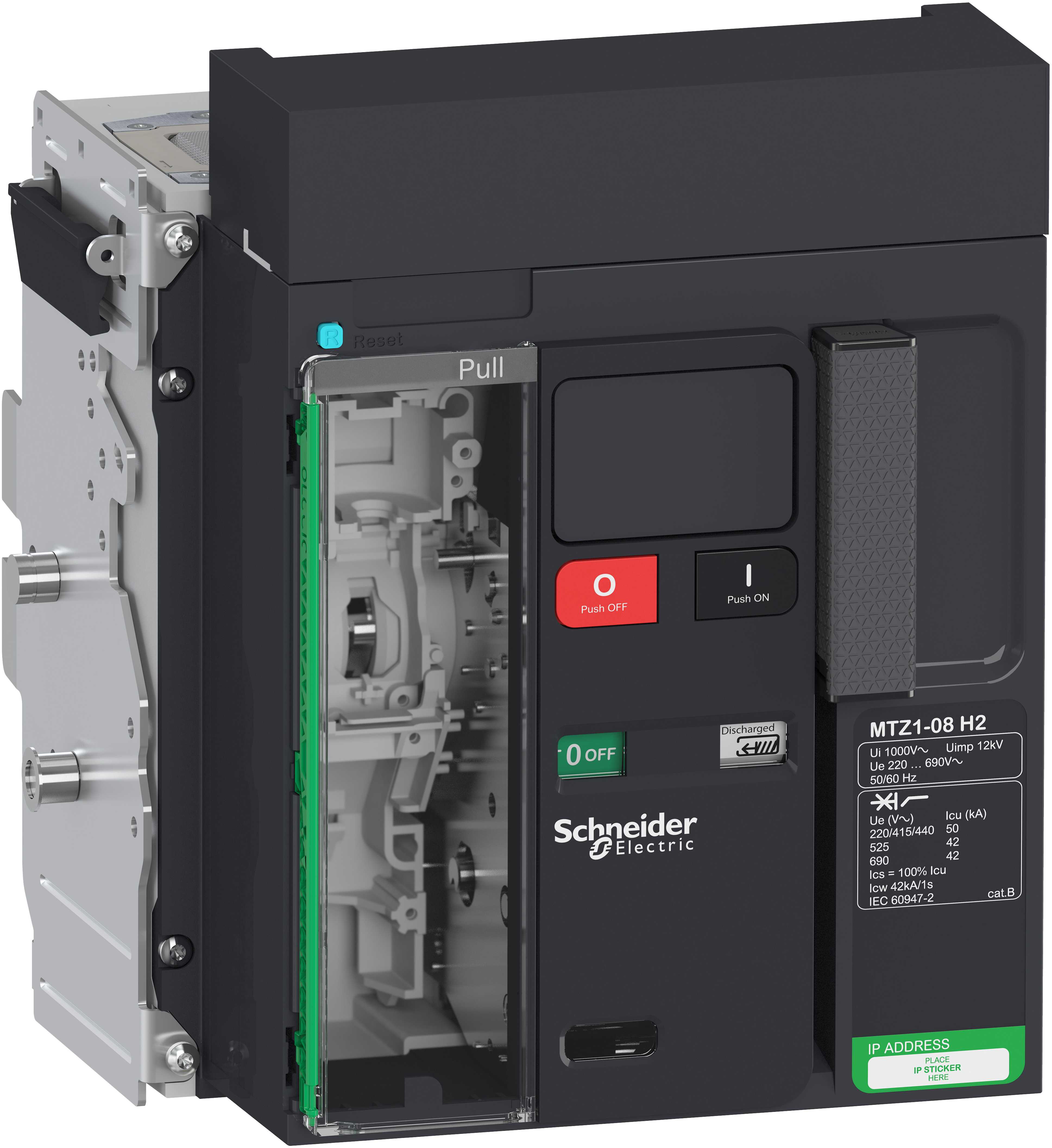SCHNEIDER ELECTRIC - SNRLV847211 MTZ1 08 H2 3P ESTR SENZA MICROLOGIC