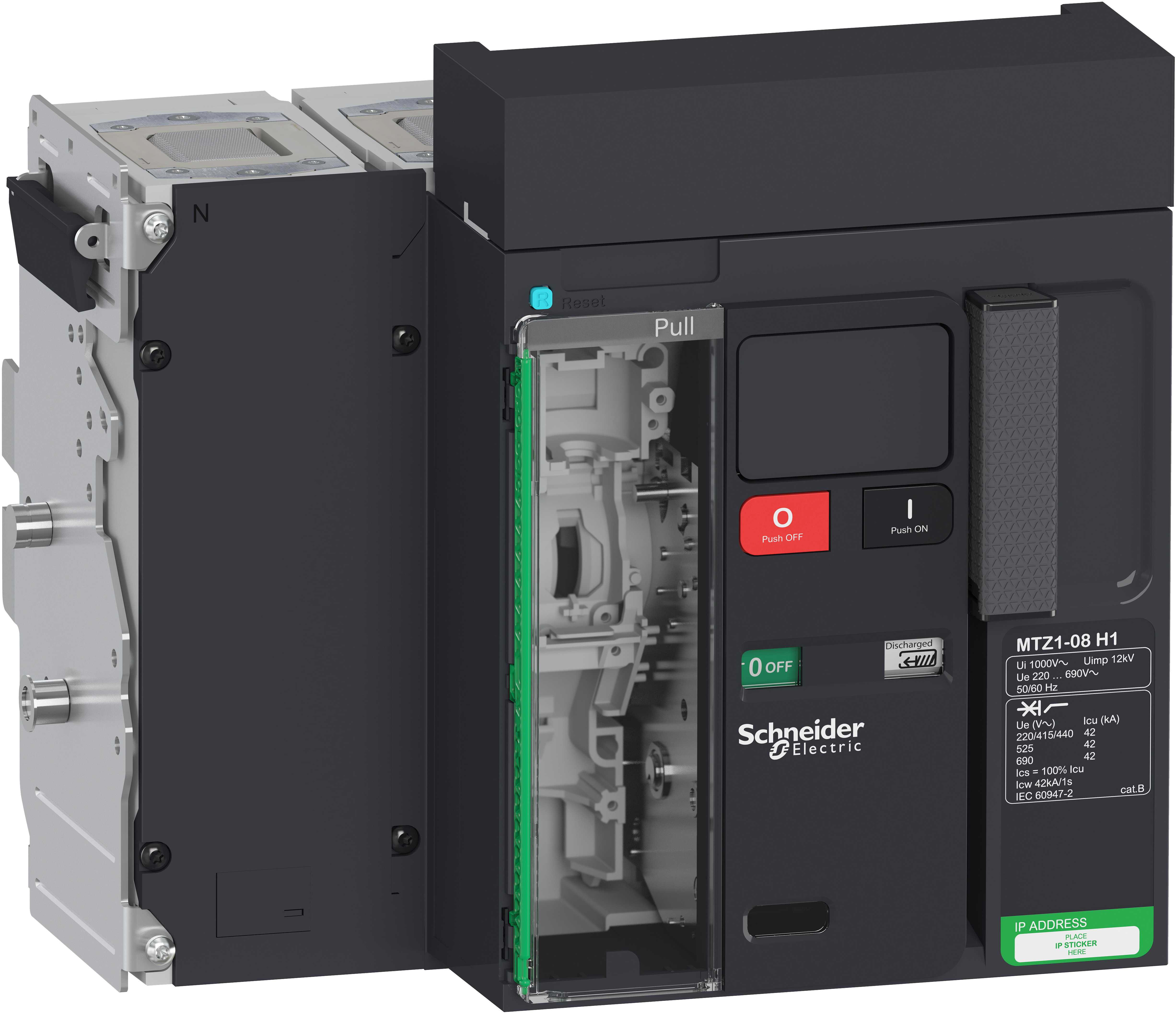 SCHNEIDER ELECTRIC SNRLV847215 MTZ1 08 H1 4P ESTR SENZA MICROLOGIC