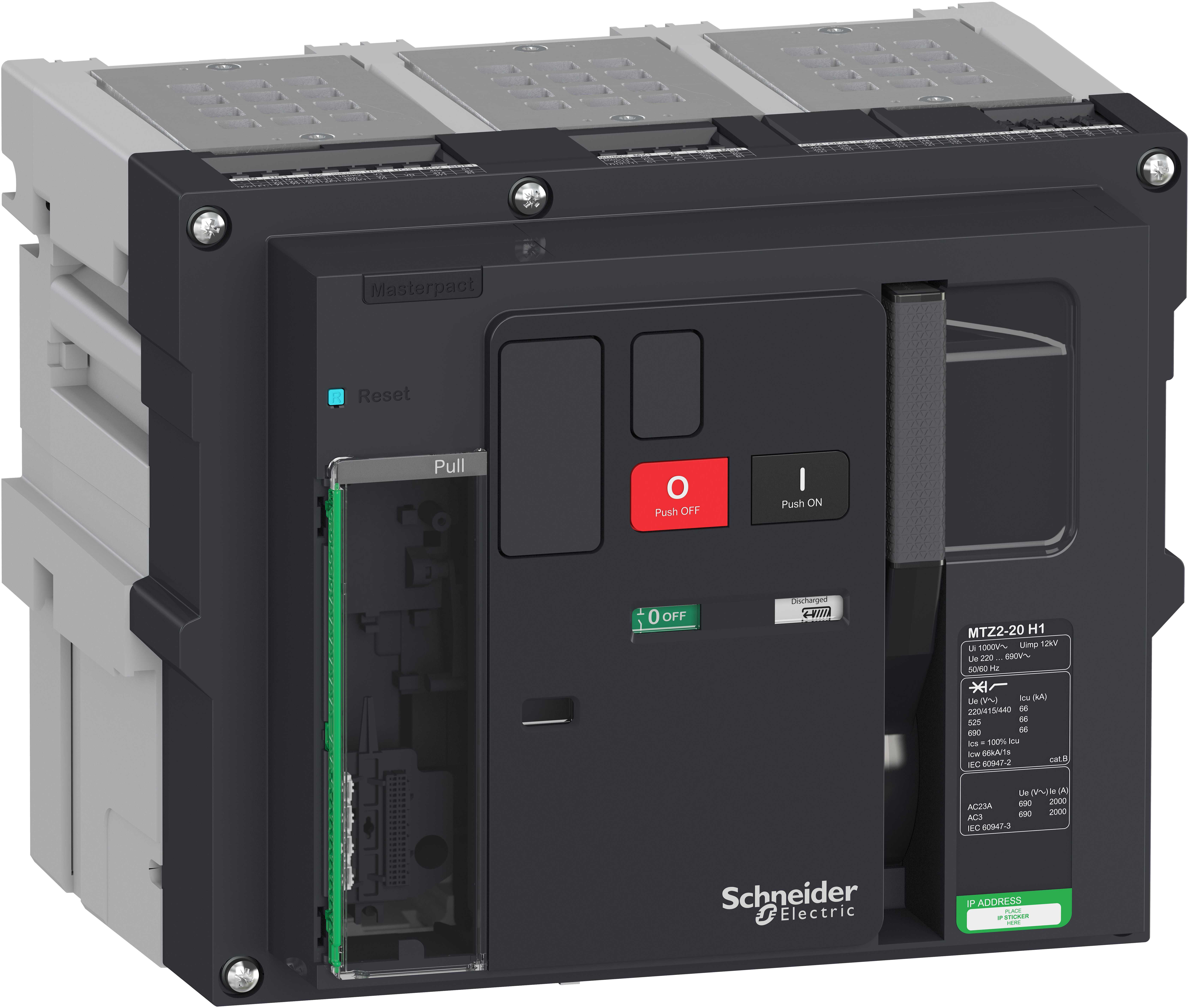 SCHNEIDER ELECTRIC SNRLV848287 MTZ2 20 H1 3P ESTR SENZA MICROLOGIC