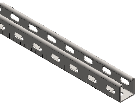 SATI ITALIA SPA - SAT2520204 Profilo asolato per sospensioni PRM dimensioni 41x41 mm spessore 15/10 ZF