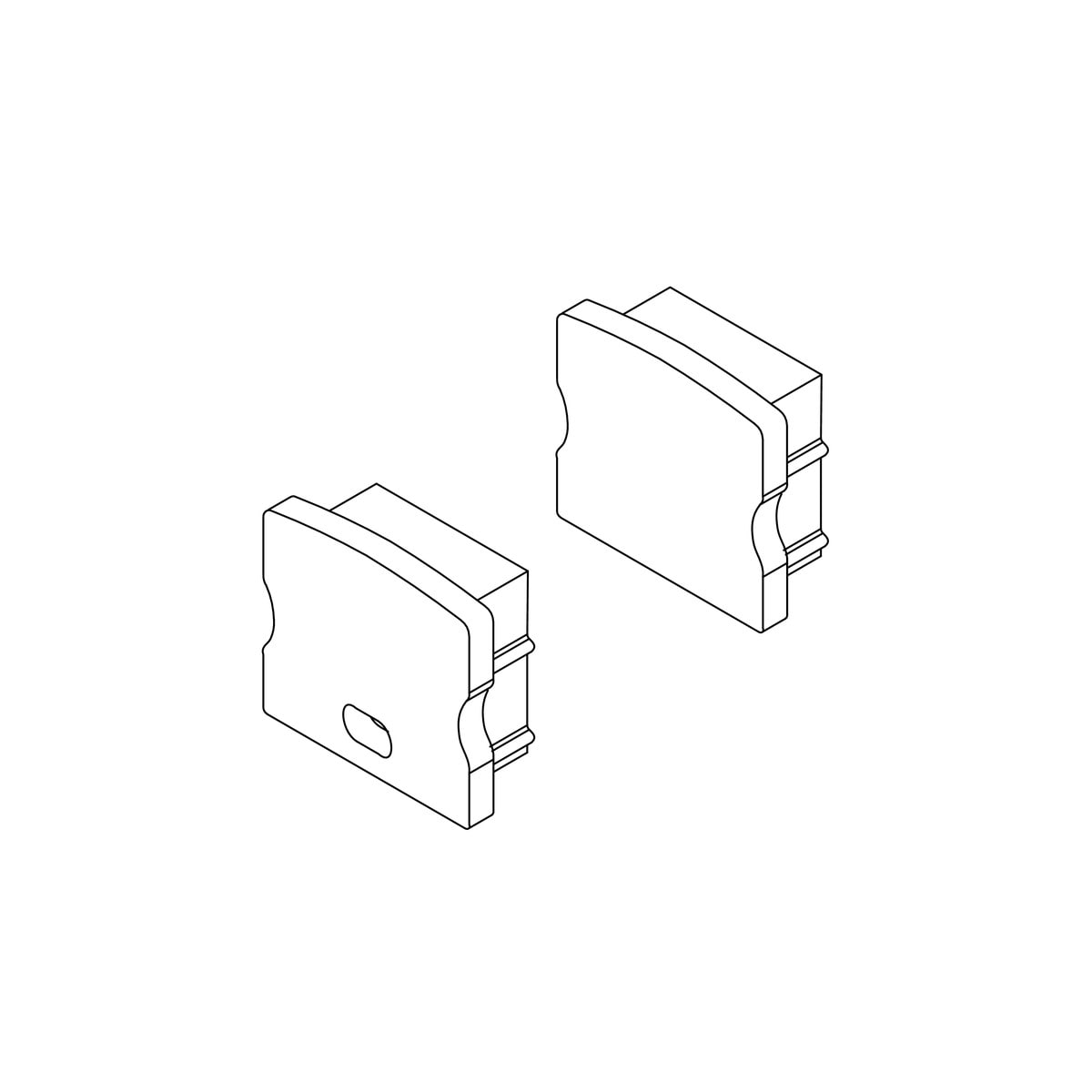 NOVALUX SPA - NOX16302.99 Testate di chiusura (2 pz)