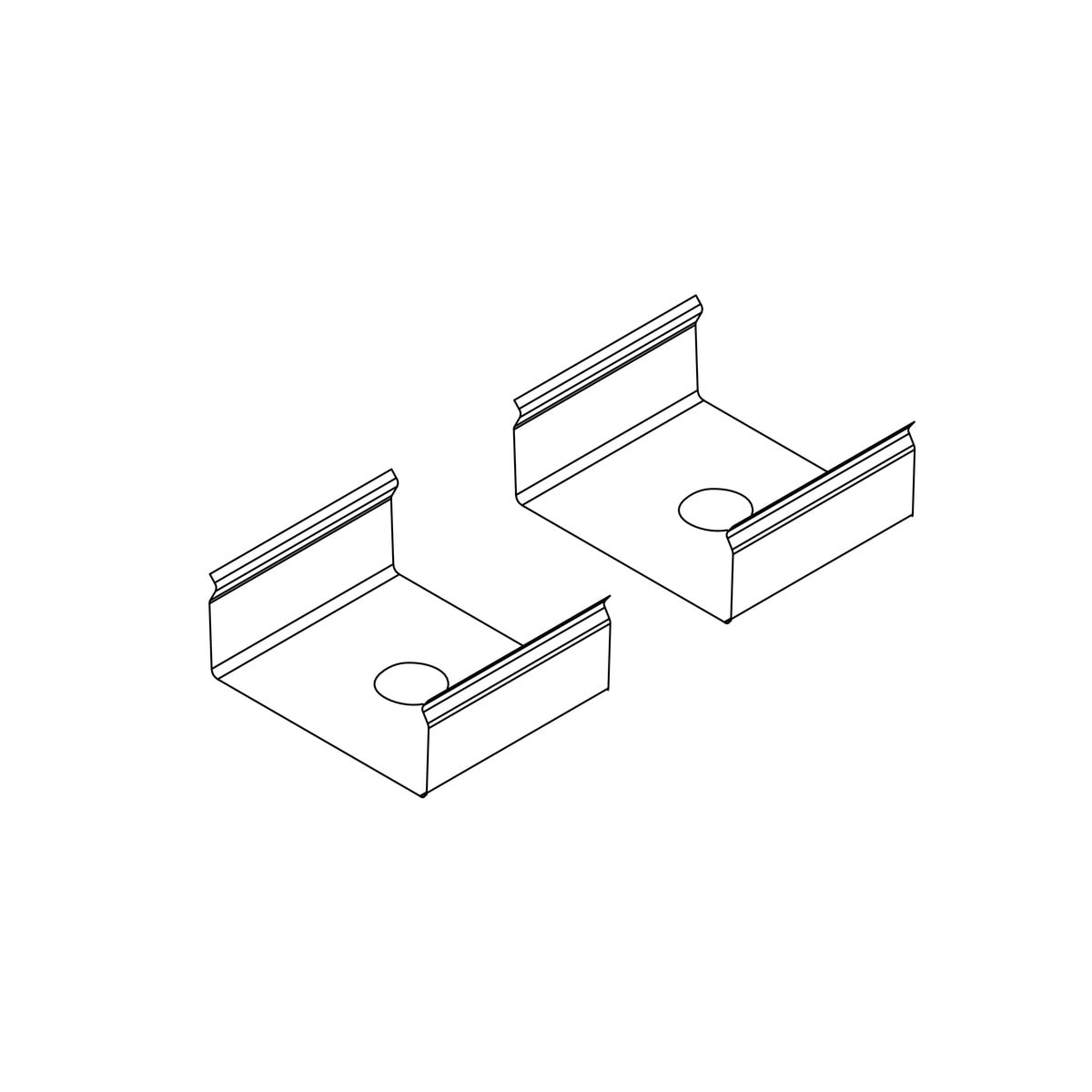 NOVALUX SPA - NOX15213.99 Staffe di fissaggio (2 pz)