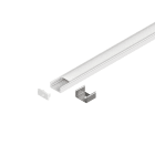 NOVALUX SPA - NOX15201.01 Profilo dissipante per Strip LED in lega di alluminio completo di testate, schermo e molle di fissaggio. Garanzia 5 anni.