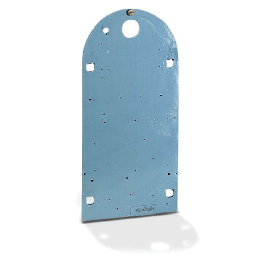 CONCHIGLIA - CON095554333 Acc. per Serie SCF - Piastra di fondo per cassette di derivazione da palo, dim. 134 x 276 mm