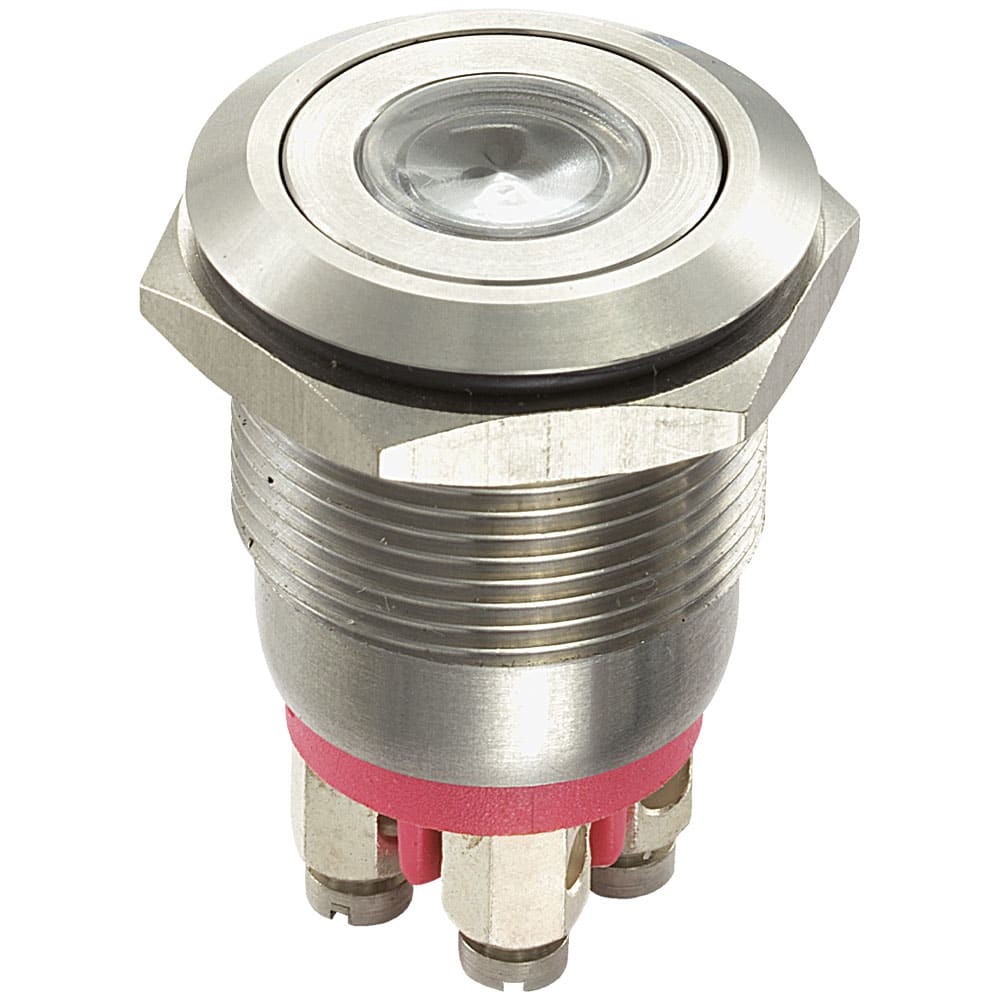 OMEGA FUSIBILI SPA - OMFMP0001.T.GR.24 PULS.ANTIV.LUMINOSO VERDE 24