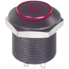 OMEGA FUSIBILI SPA OMFFDAP1F1282F04 PULSANTE 0-1 NERO ROSSO/VERDE