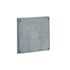 CONCHIGLIA - CON046230009 Serie PZ - Chiusino stradale per pozzetto in alluminio, IP55, dimensioni 266 x 266 x 40 mm (BxAxP)