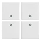 VIMAR SPA - VIWR14841 Quattro mezzi tasti 1M neutri bianco