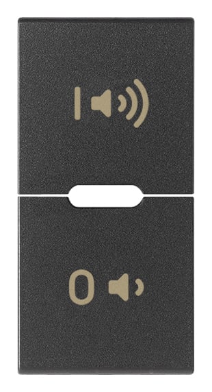 VIMAR SPA - VIWR19531.24 TASTO 1M SIMBOLI ON/OFF VOLUME GRIGIO