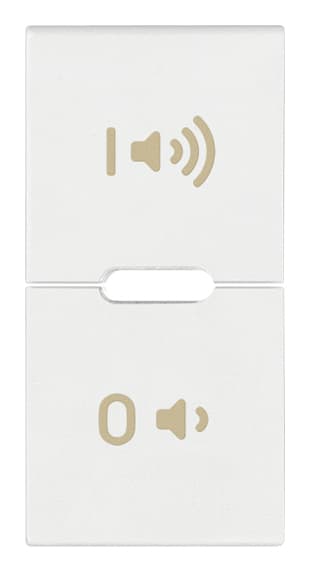 VIMAR SPA - VIWR19531.24.B TASTO 1M SIMBOLI ON/OFF VOLUME BIANCO
