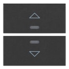 VIMAR SPA - VIWR19842.3 Due mezzi tasti 2M simb. freccia grigio