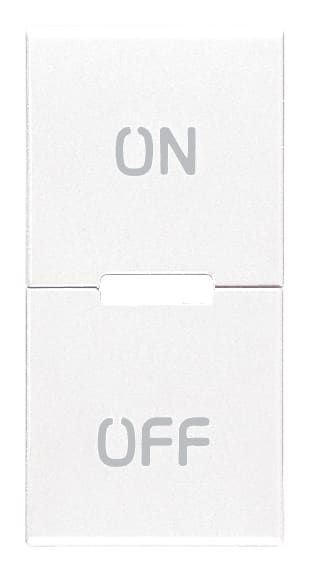 VIMAR SPA - VIWR20531.20.B TASTO 1M SIMBOLI ON E OFF BIANCO