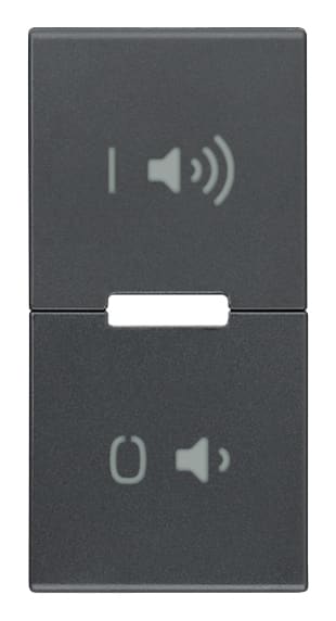 VIMAR SPA - VIWR20531.24 TASTO 1M SIMBOLI ON/OFF VOLUME GRIGIO