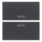 VIMAR SPA - VIWR20842 Due mezzi tasti 2M neutri grigio