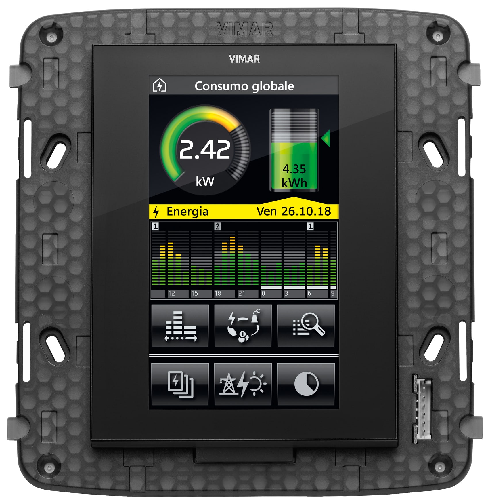 VIMAR SPA - VIWR21511.1 Touchscreen domotico 4,3 FullFlat grigio