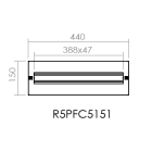 DKC-RAMBLOCK - RMBR5PFC5151 PORTA DISTRIBUZIONE 500X150 DIN 21 MODUL