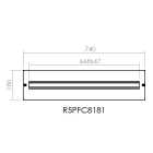 DKC-RAMBLOCK - RMBR5PFC8181 Pannello DIN 36 moduli, dimensioni 800 x 180 (LxA)