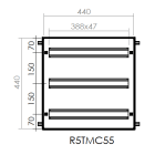 DKC-RAMBLOCK - RMBR5TM66 TELAIO 26 MODULI X 3