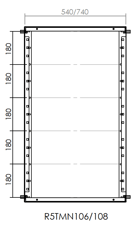 DKC-RAMBLOCK RMBR5TMN106 TELAIO MODULARE 1000X600