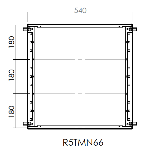 DKC-RAMBLOCK RMBR5TMN66 TELAIO MODULARE 600X600
