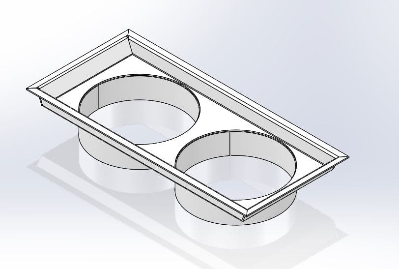 DKC-RAMKLIMA - KLMRAKLMCNV04 CONVOGLIATORE TETTO 1000-2000W RAL7035