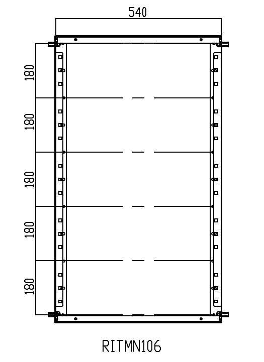 DKC-RAMBLOCK RMBRITMN1061 TELAIO MODULARE 1000X600 AISI 304