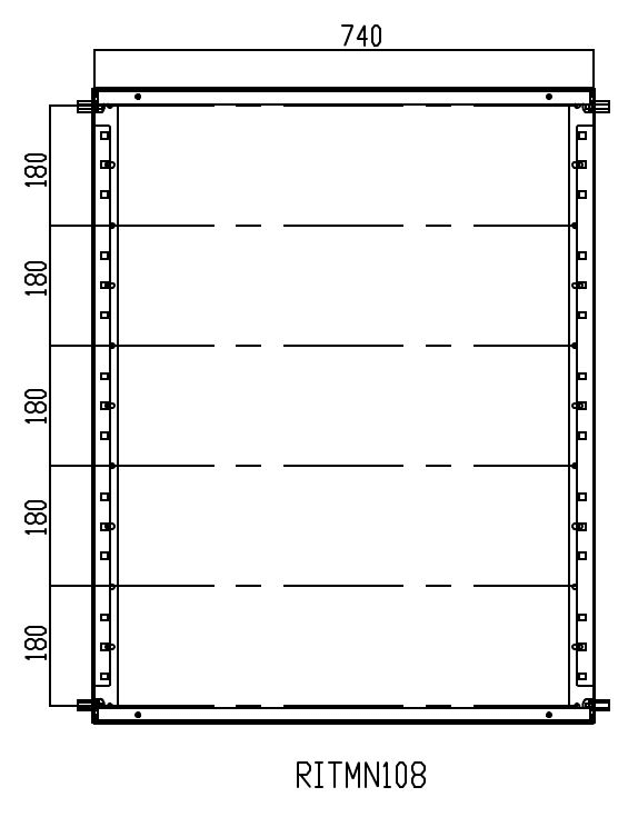 DKC-RAMBLOCK - RMBRITMN1081 TELAIO MODULARE 1000X800 AISI 304