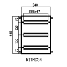 DKC-RAMBLOCK RMBRITMC541 TELAIO 16 MODULI X 3 AISI 304