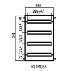 DKC-RAMBLOCK RMBRITMC641 TELAIO 16 MODULI X 4 AISI 304