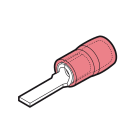 CEMBRE SPA - CEMRKY-PP12 CAPOCORDA A PUNTALE PIATTO RINFORZATO ANTIVIBRANTE, PREISOLATO IN PA6.6, ROSSO, PER CONDUTTORI IN RAME, HALOGEN FREE, SEZIONE 0,25-1,5mmq 13x3mm