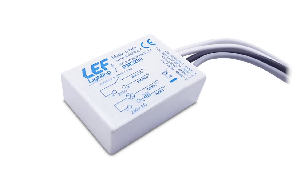 LEF LIGHTING SRL - LEFRMS200 RELE MONOSTABILE SILENZIOSO 200W