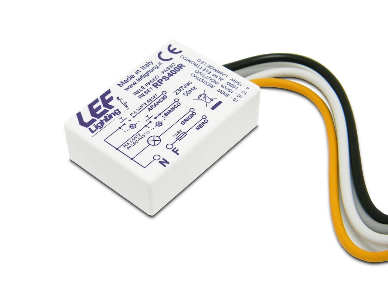 LEF LIGHTING SRL LEFRPS400R RELE PASSO-PASSO SILENZ. CON RESET 400W