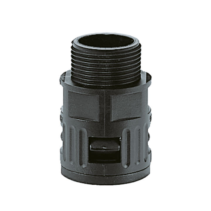 COSMEC - CSM5010-0709N Raccordo ad innesto rapido in poliammide, PG09, filetto maschio fisso, IP66, nero, AD10